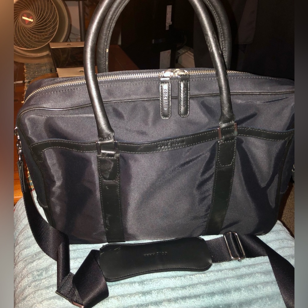 Cole Haan Laptop iPad Briefcase Cross Body Shoulder Bag